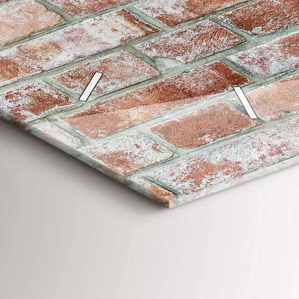 Vízszintes üvegóra Téglafal