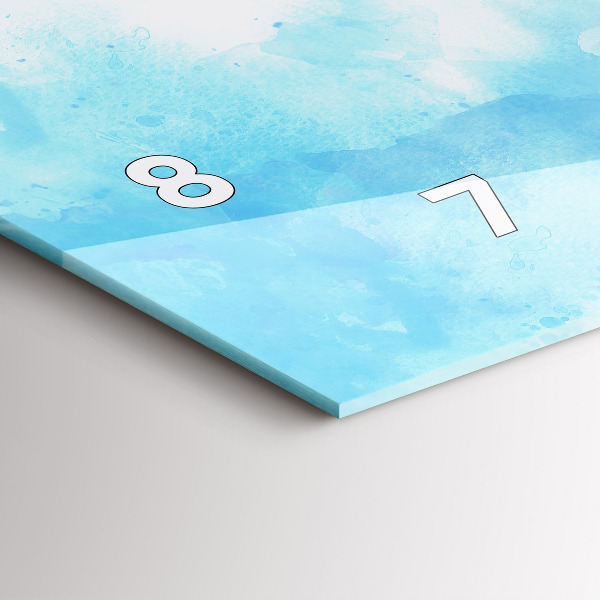 Vízszintes üvegóra Festett foltok