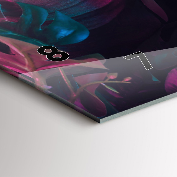 Vízszintes üvegóra Egzotikus virágok