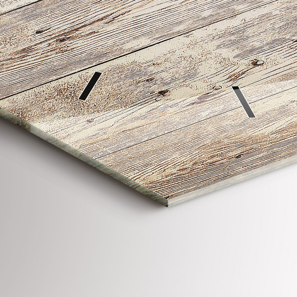 Vízszintes üvegóra Fa panelek