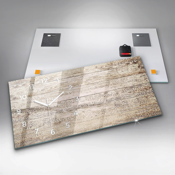 Vízszintes üvegóra Fa panelek