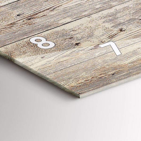 Vízszintes üvegóra Fa panelek