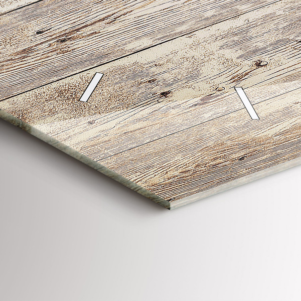 Vízszintes üvegóra Fa panelek