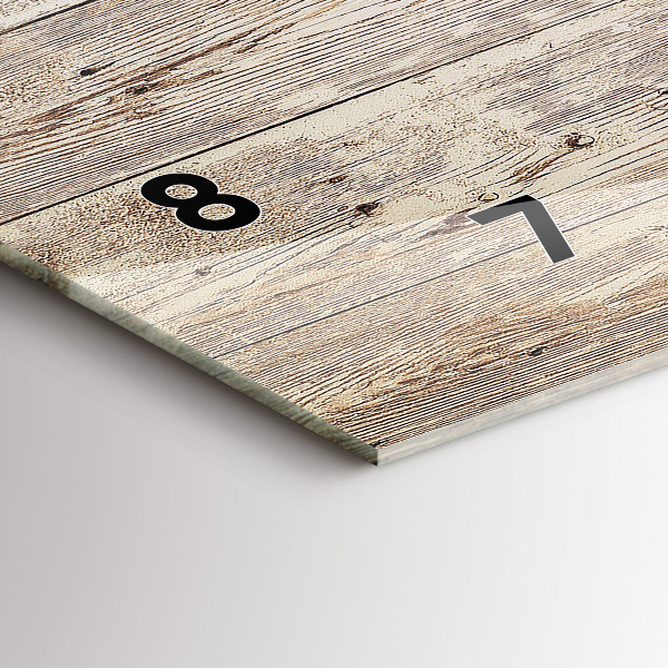 Vízszintes üvegóra Fa panelek