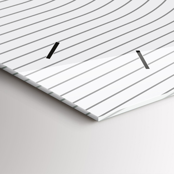 Vízszintes üvegóra Absztrakciós vonalak