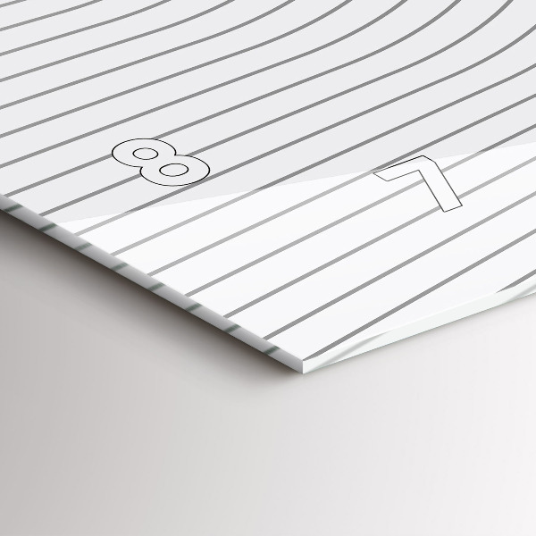 Vízszintes üvegóra Absztrakciós vonalak