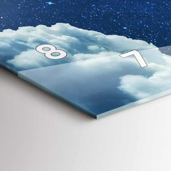 Vízszintes üvegóra Éjszakai égbolt