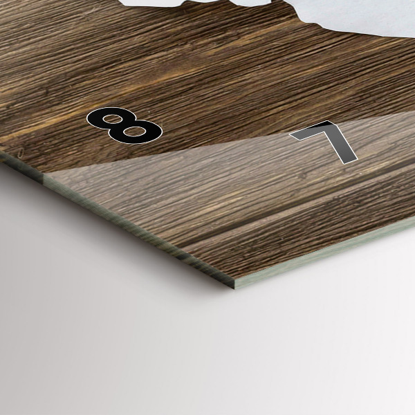 Vízszintes üvegóra Világtérkép táblákon