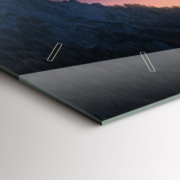 Vízszintes üvegóra Hegycsúcsok Táj