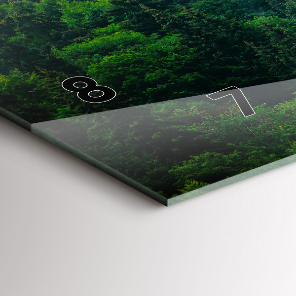 Vízszintes üvegóra Ködös erdő