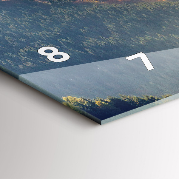 Vízszintes üvegóra Hegyi táj