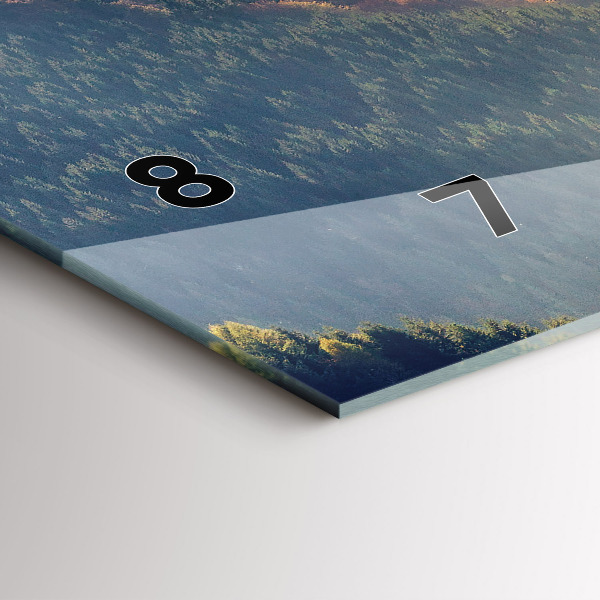 Vízszintes üvegóra Hegyi táj