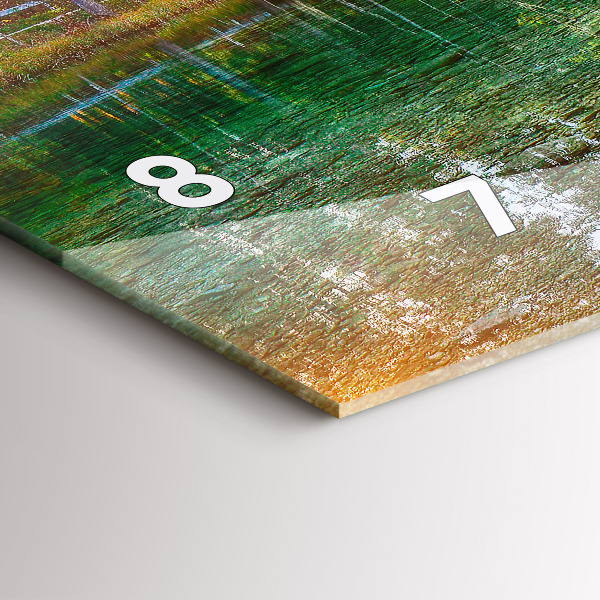 Vízszintes üvegóra Folyó-hegység táj