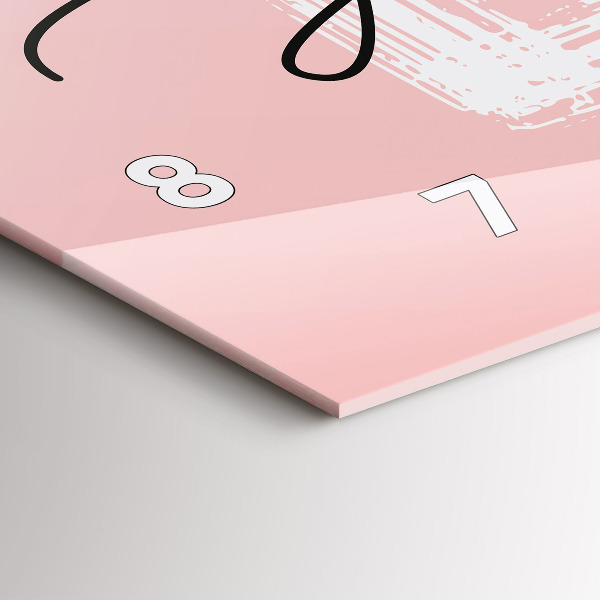 Vízszintes üvegóra Szeresd magad felirat