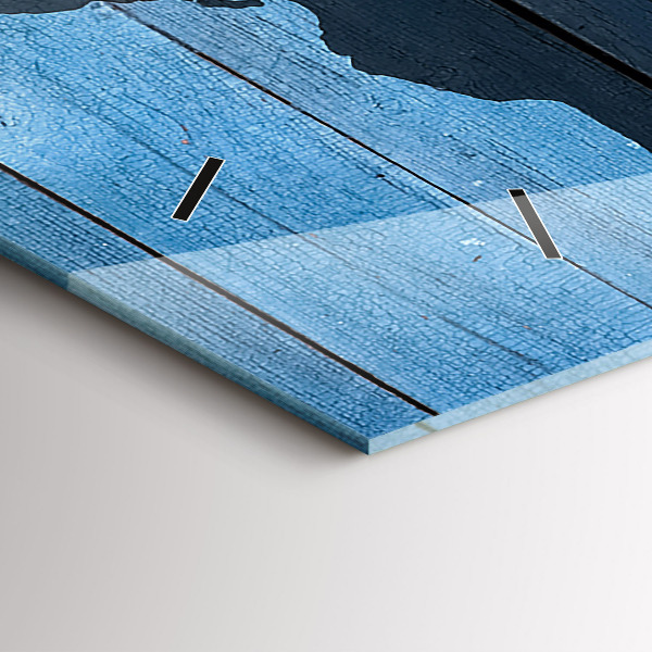 Vízszintes üvegóra A tábla világtérképe