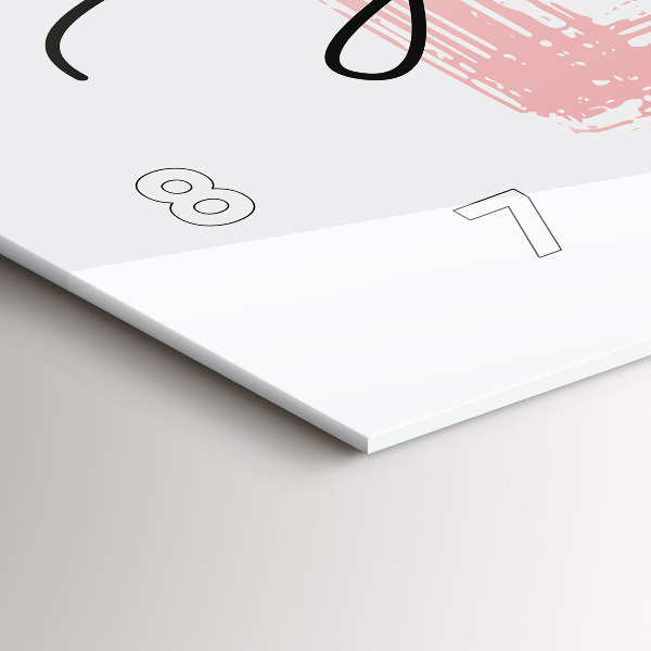 Vízszintes üvegóra Szeresd magad felirat