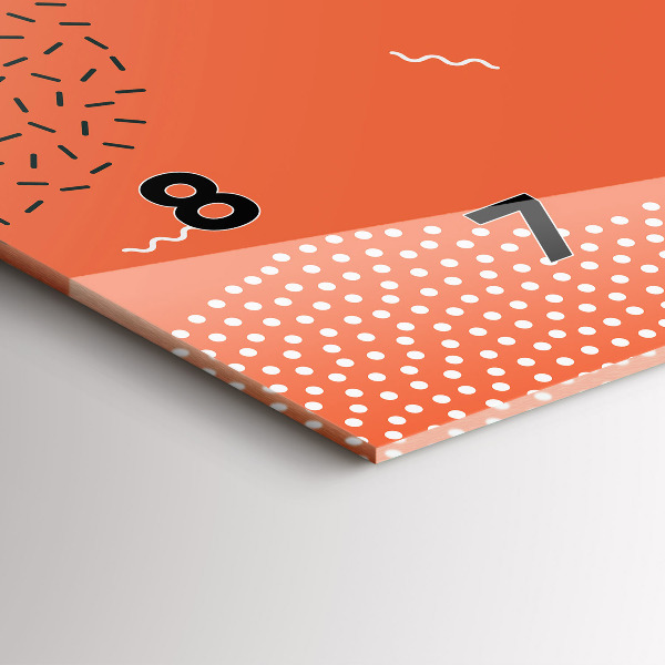 Vízszintes üvegóra POP absztrakció