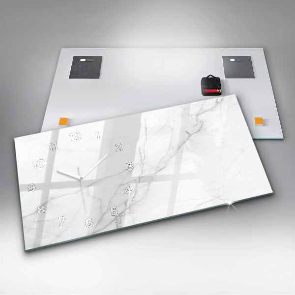 Vízszintes üvegóra Dekoratív márvány