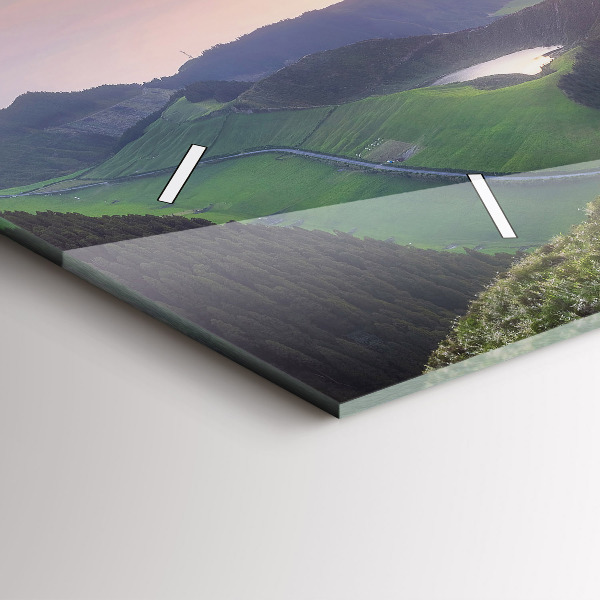 Vízszintes üvegóra Hegyi táj