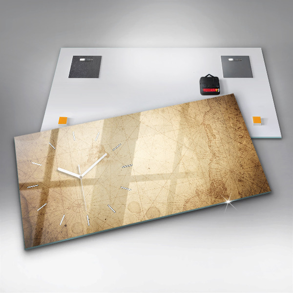 Vízszintes üvegóra Régi világtérkép