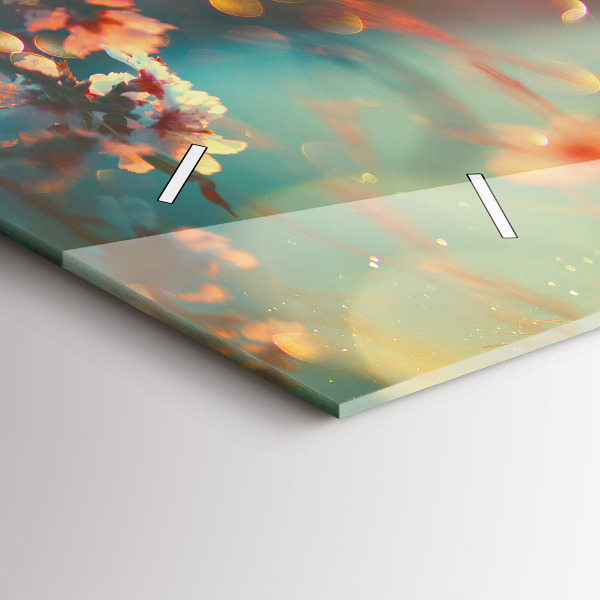 Vízszintes üvegóra Tavaszi virágok