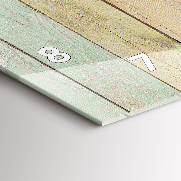 Vízszintes üvegóra Színes táblák