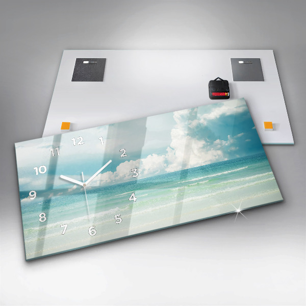 Vízszintes üvegóra Tengeri táj