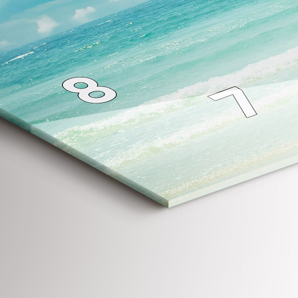 Vízszintes üvegóra Tengeri táj