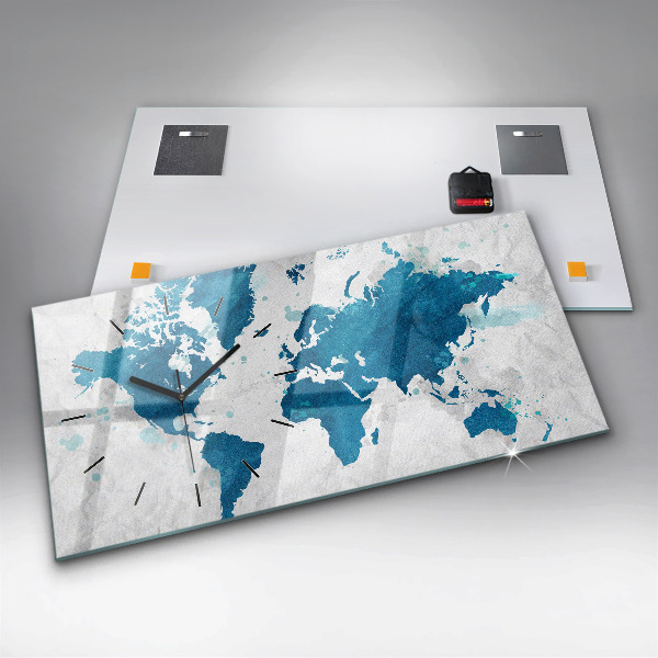 Vízszintes üvegóra Világtérkép