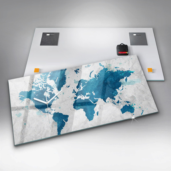 Vízszintes üvegóra Világtérkép