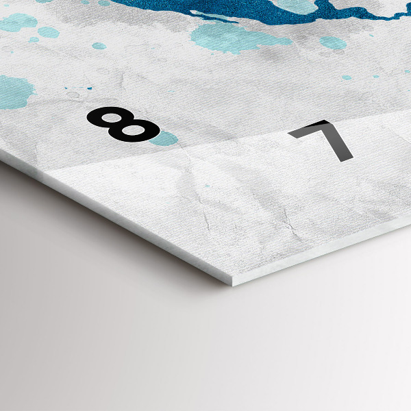 Vízszintes üvegóra Világtérkép