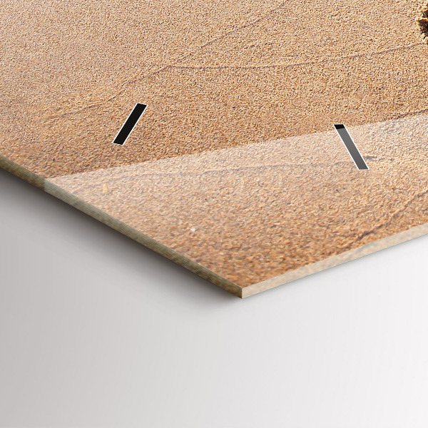 Vízszintes üvegóra Beach Idézet