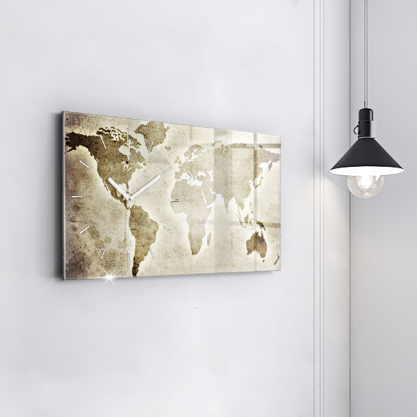 Vízszintes üvegóra Világtérkép