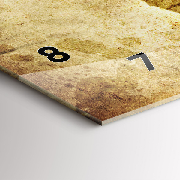 Vízszintes üvegóra Régi világtérkép