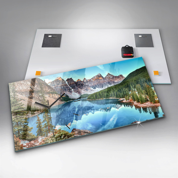 Vízszintes üvegóra Hegyi táj