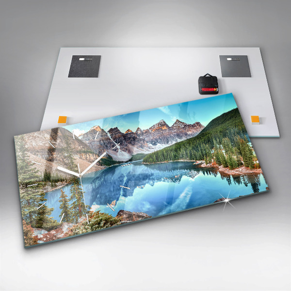 Vízszintes üvegóra Hegyi táj