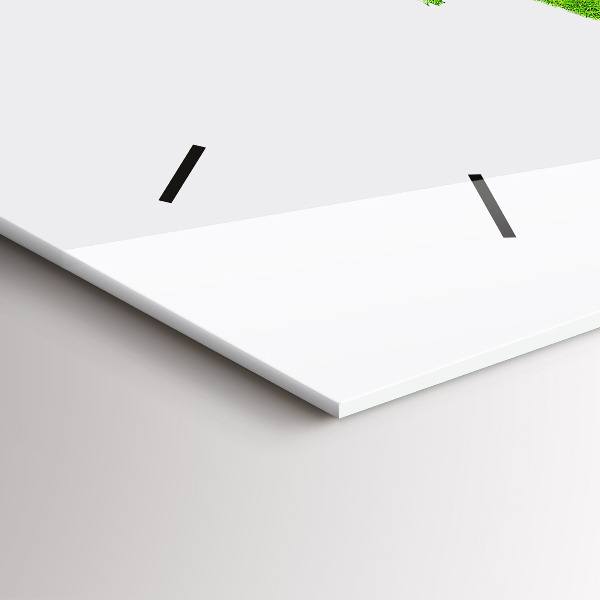 Vízszintes üvegóra Zöld fű térkép