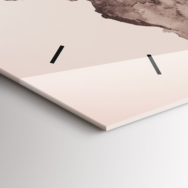 Vízszintes üvegóra Akvarell világtérkép