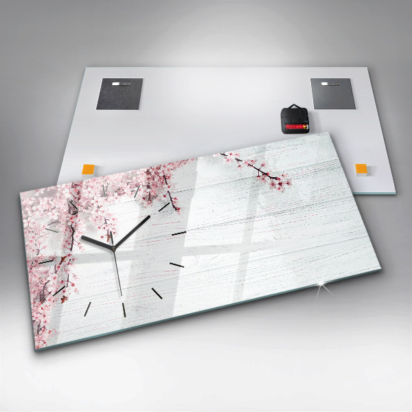 Vízszintes üvegóra Tavaszi virágok