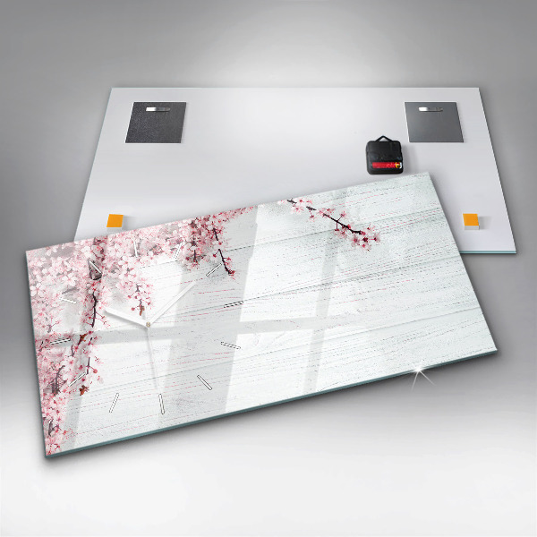 Vízszintes üvegóra Tavaszi virágok