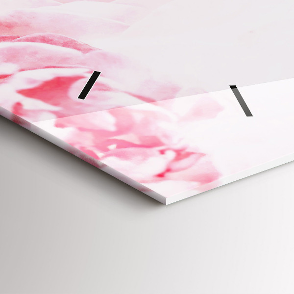 Vízszintes üvegóra Virágzó virágok