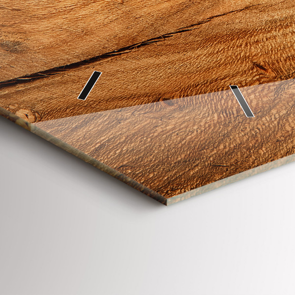 Vízszintes üvegóra Fa textúra