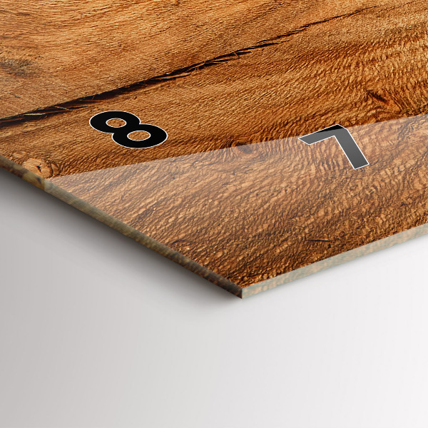 Vízszintes üvegóra Fa textúra