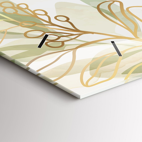 Vízszintes üvegóra Pasztell absztrakció