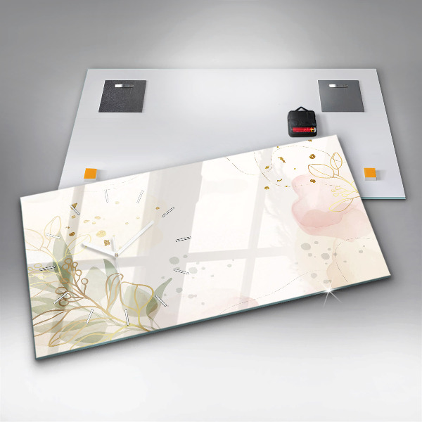 Vízszintes üvegóra Pasztell absztrakció