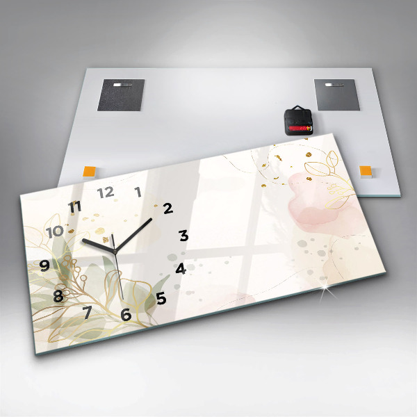 Vízszintes üvegóra Pasztell absztrakció