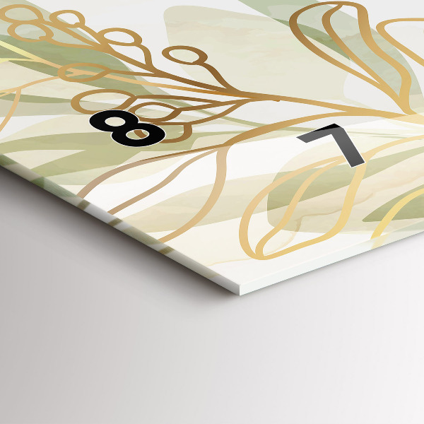 Vízszintes üvegóra Pasztell absztrakció