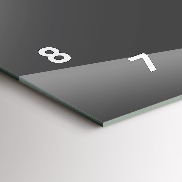 Vízszintes üvegóra Szürke szín