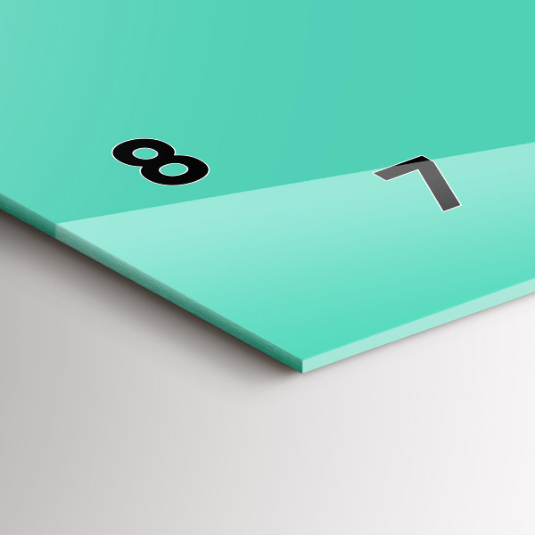 Vízszintes üvegóra Türkiz színű