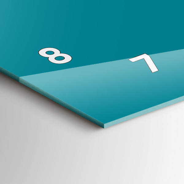 Vízszintes üvegóra Tenger színe